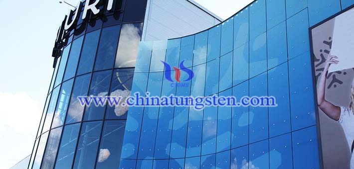 商場(chǎng)玻璃幕牆用銫鎢青銅圖片