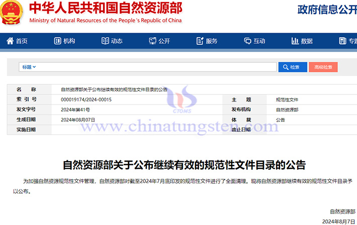 自然資源部繼續(xù)有效的規(guī)範性文件公告圖片