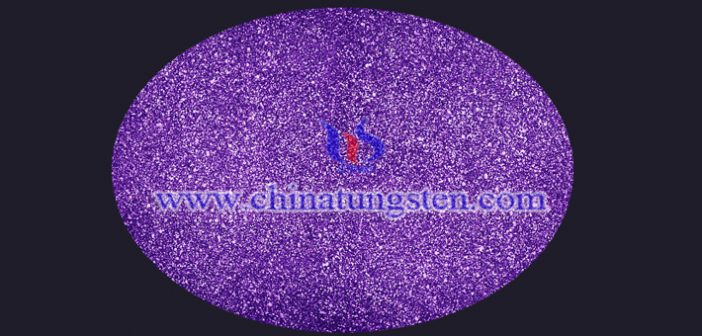 nano violet tungsten oxide powder applied for near infrared shielding material picture
