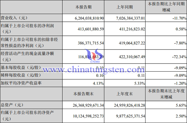 2019年上半年格林美業(yè)績