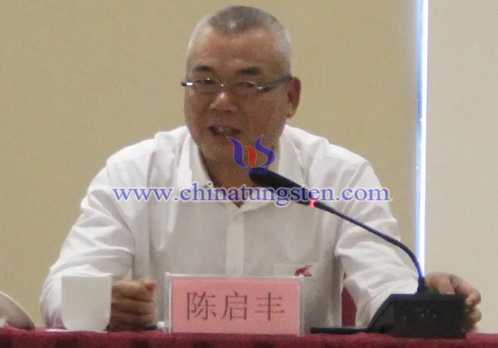 中國(guó)鎢業(yè)協(xié)會(huì)主席團(tuán)執(zhí)行主席、廣東翔鷺鎢業(yè)股份有限公司董事長(zhǎng)陳啟豐
