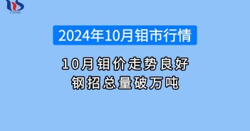 2024年10月鉬價走勢良好 鋼招總量破萬噸 2024年1-10月鉬市行情如何